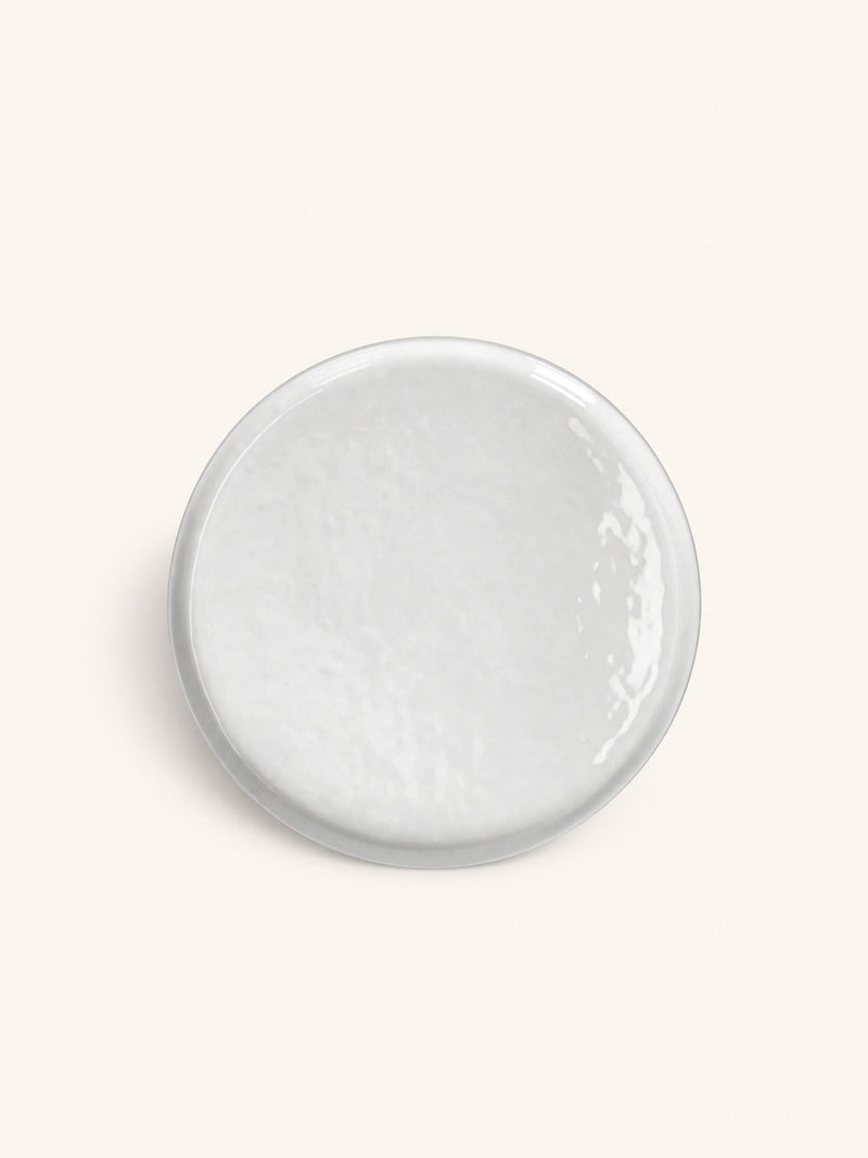 PORCELINO WHITE - dessert plate - porcelain - DIA 22 x H 1,3 cm