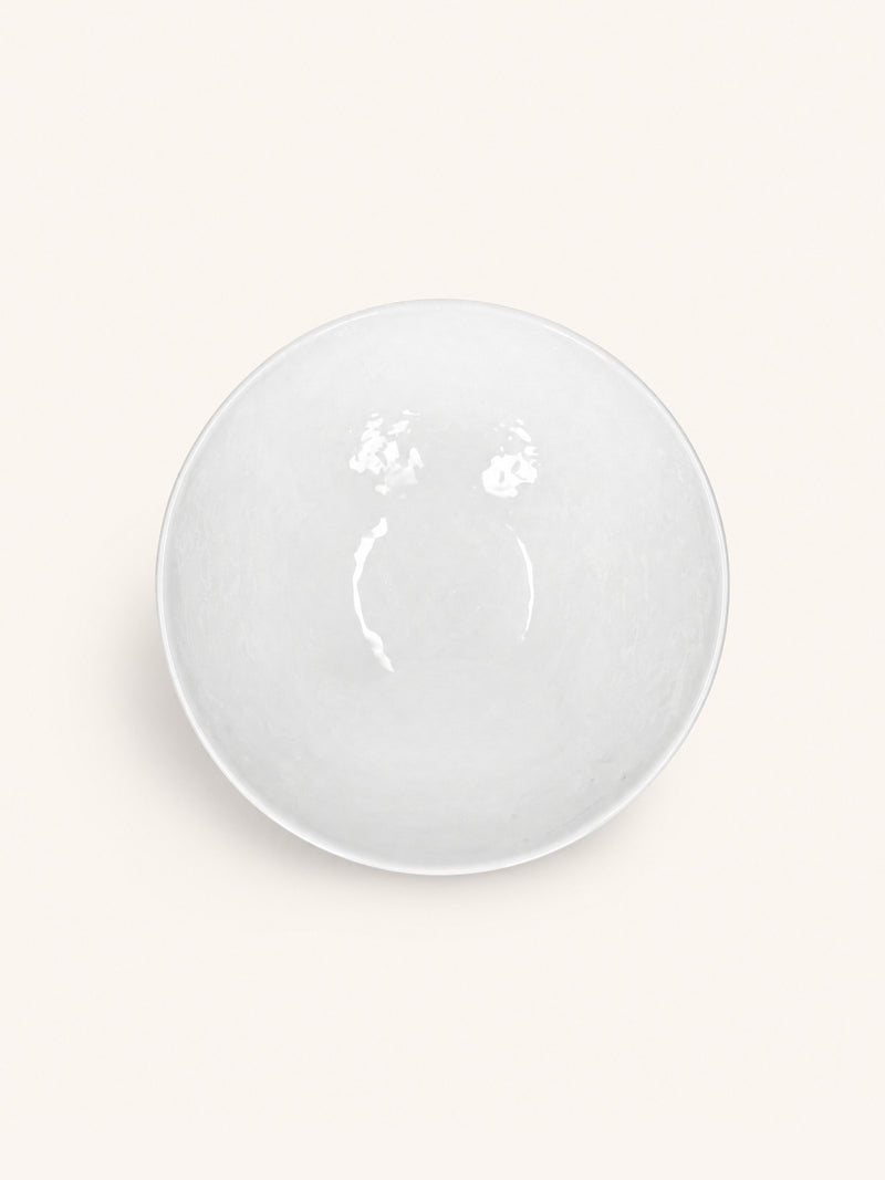 PORCELINO WHITE - saladekom - porselein - DIA 24 x H 8 cm - wit