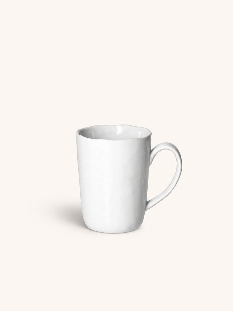 PORCELINO WHITE - mok - 37 CL - porselein - DIA 8 x H 11 cm