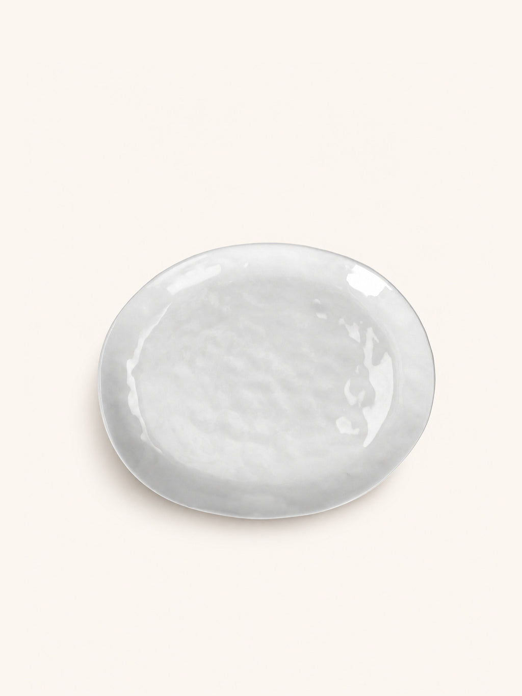 PORCELINO WHITE - dessert plate - oval - porcelain - L 23 x W 19 x H 1 cm
