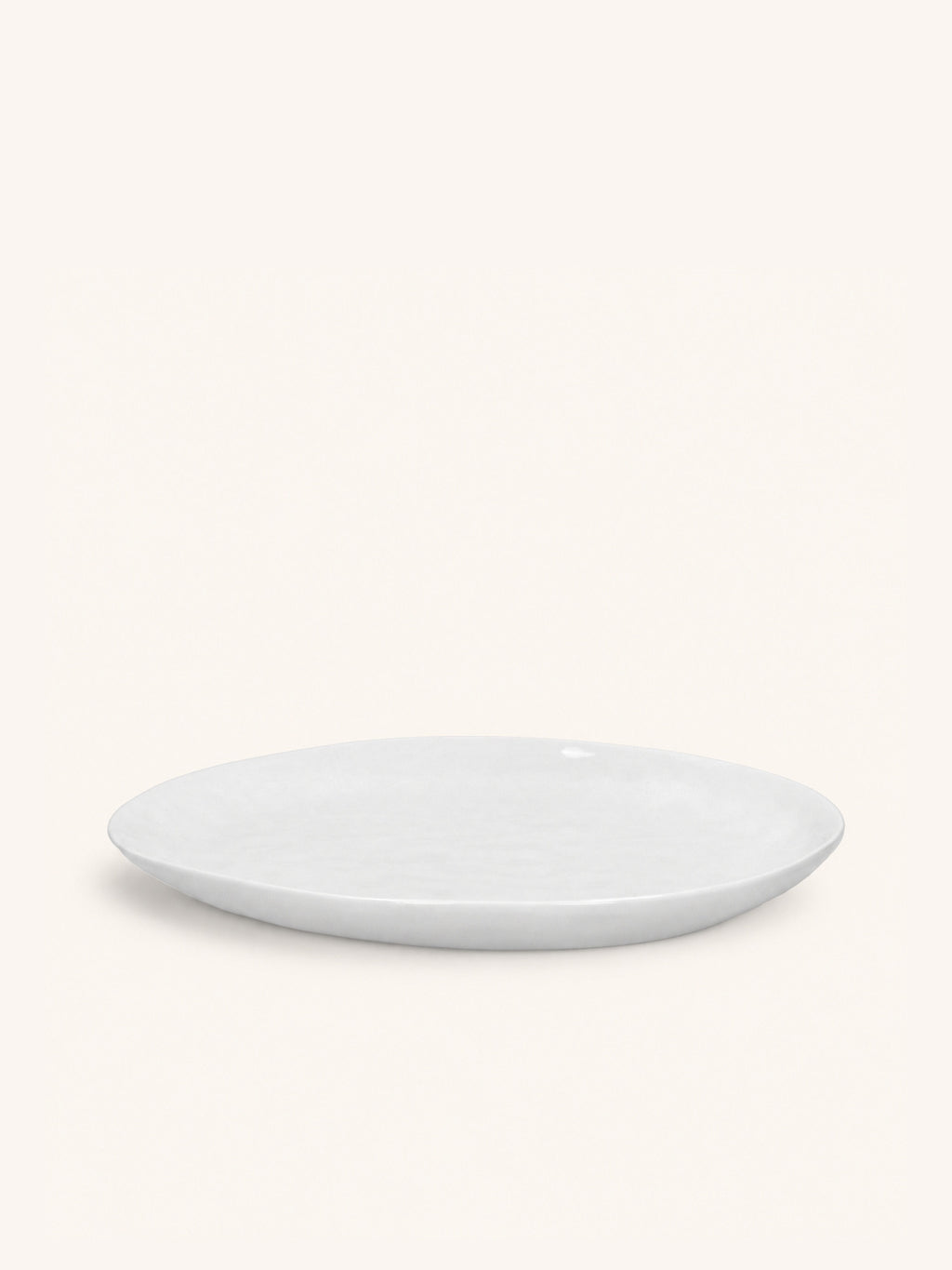 PORCELINO WHITE - Speiseteller - oval - Porzellan - L 28 x W 24 x H 1 cm