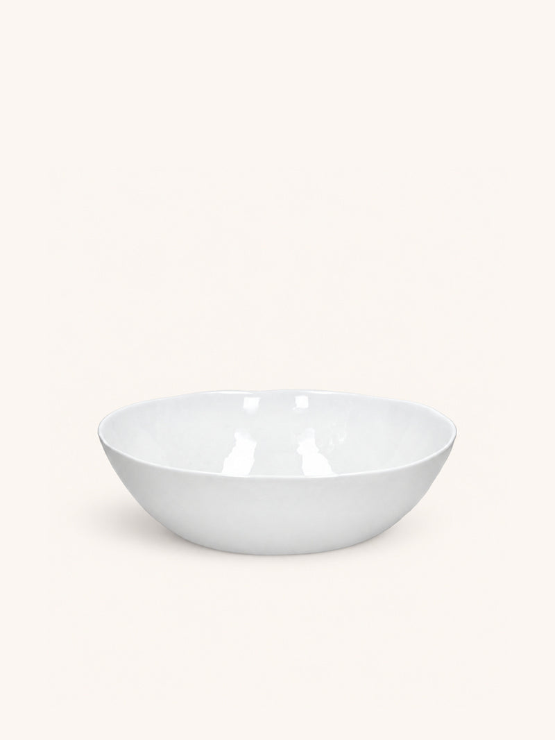 PORCELINO WHITE - serveerkom - ovaal - porselein - L 36 x W 34 x H 10 cm