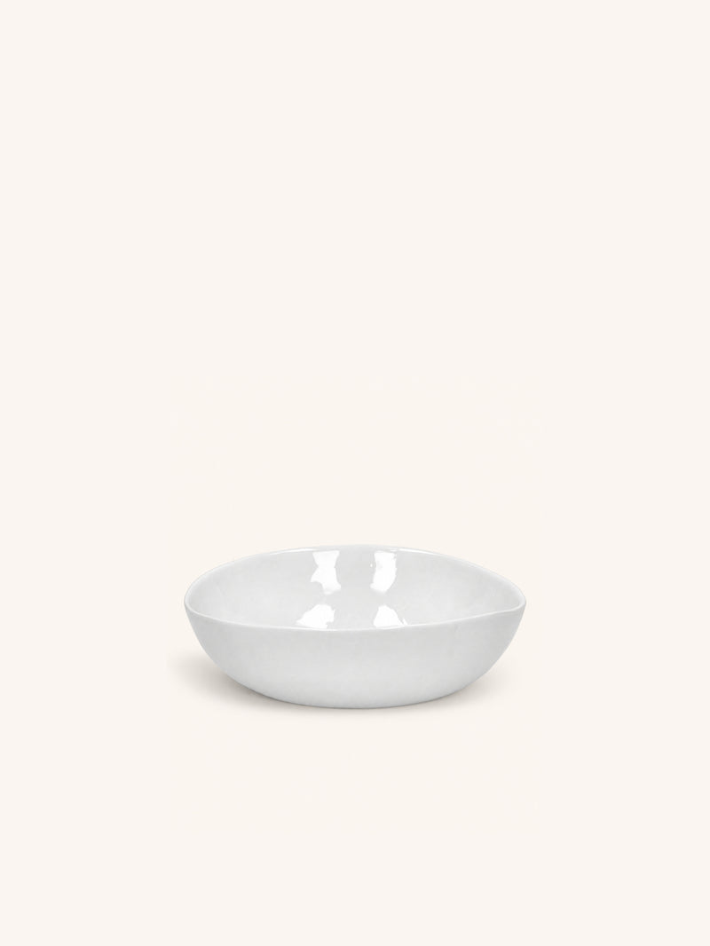 PORCELINO WHITE - soepkom - ovaal - porselein - L 17 x W 16 x H 4 cm