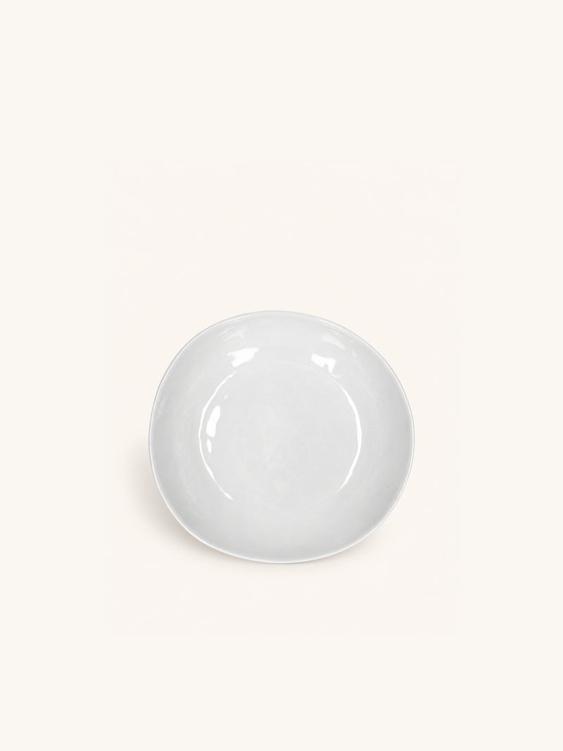 PORCELINO WHITE - soepkom - ovaal - porselein - L 17 x W 16 x H 4 cm