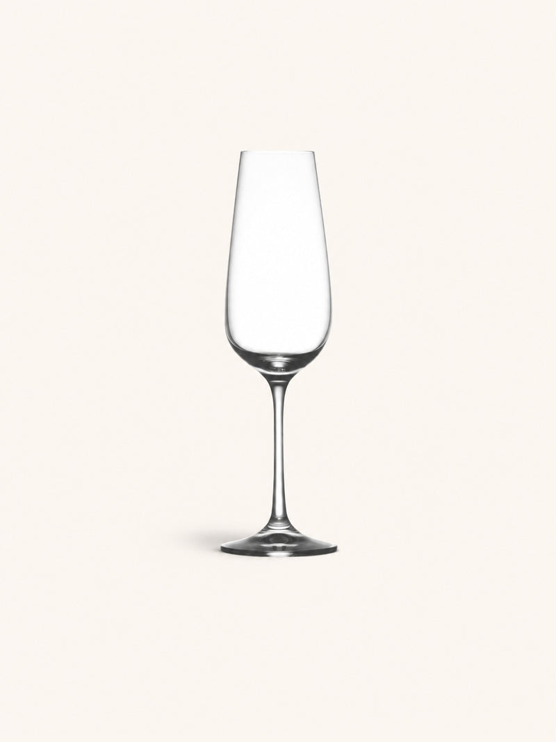 SAUVIGNON - flute da champagne - vetro cristallino - DIA 7 x H 23,5 cm