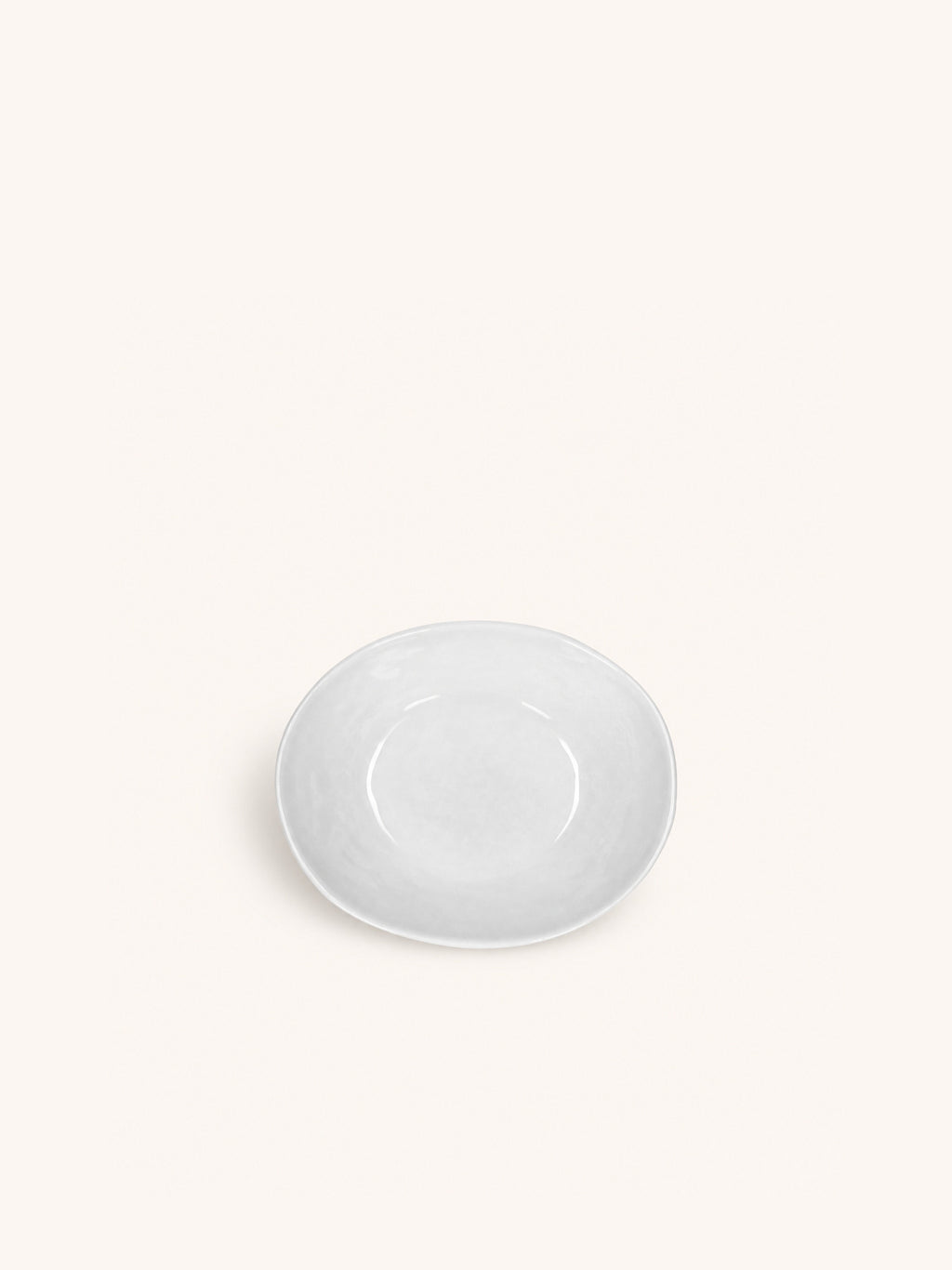 PORCELINO WHITE - kom - ovaal - porselein - L 14 x W 11,5 x H 5 cm - wit