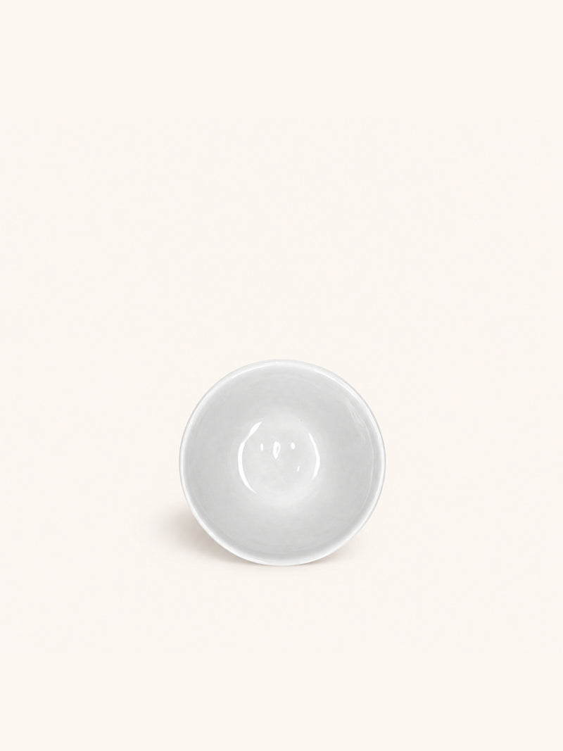 PORCELINO WHITE - mini kom - porselein - DIA 10 x H 7 cm - wit