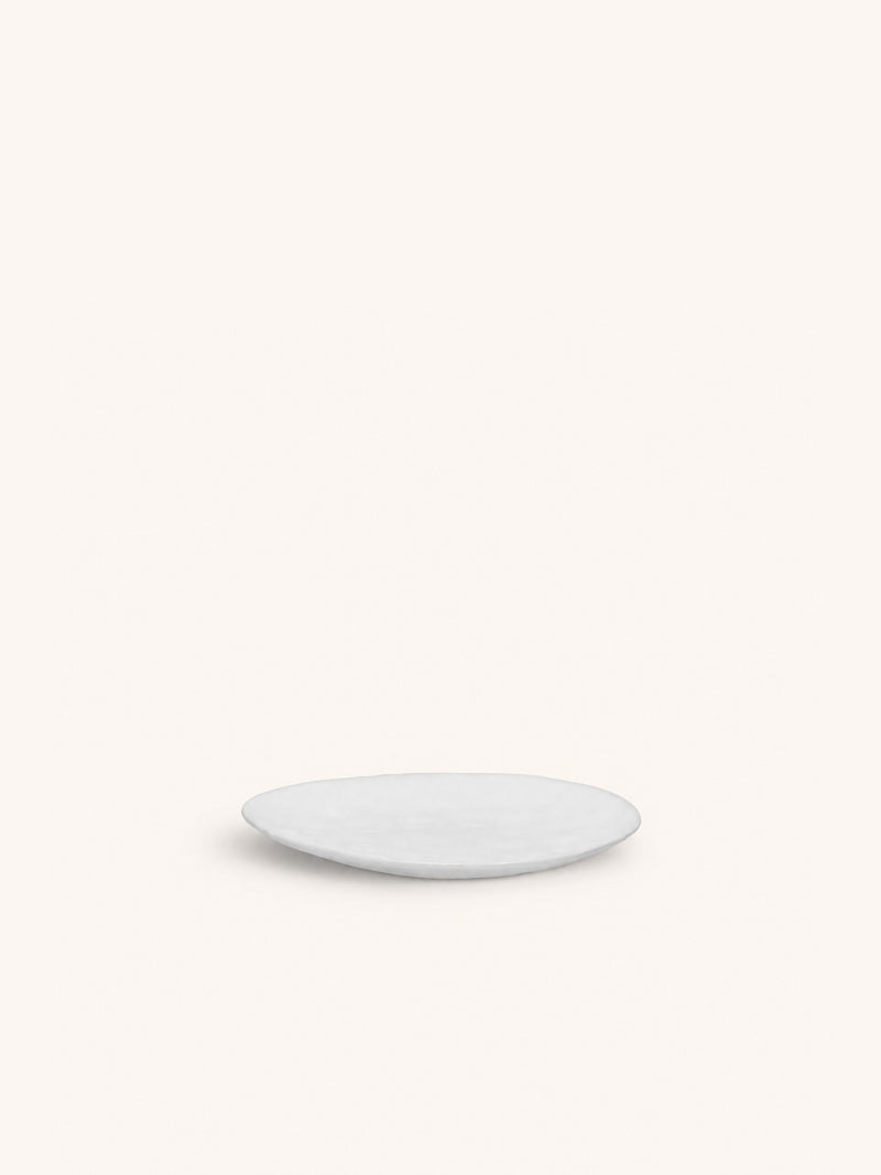 PORCELINO WHITE - broodbordje - ovaal - porselein - L 16 x W 13 x H 1 cm - wit