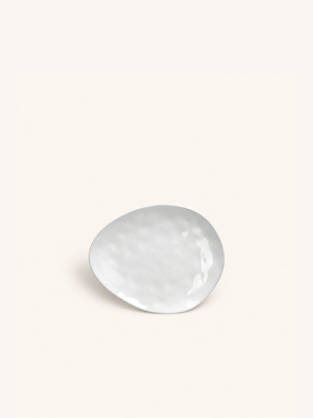 PORCELINO WHITE - bread plate - oval - porcelain - L 16 x W 13 x H 1 cm - white