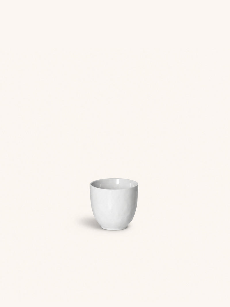 PORCELINO WHITE - beker - 15 CL - porselein - DIA 7,5 x H 6,5 cm - wit
