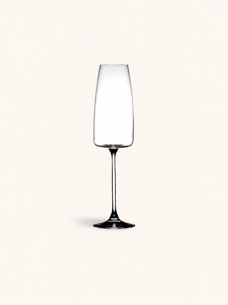 MARGAUX - flute da champagne - vetro cristallino - DIA 6,6 x H 25 cm - trasparente