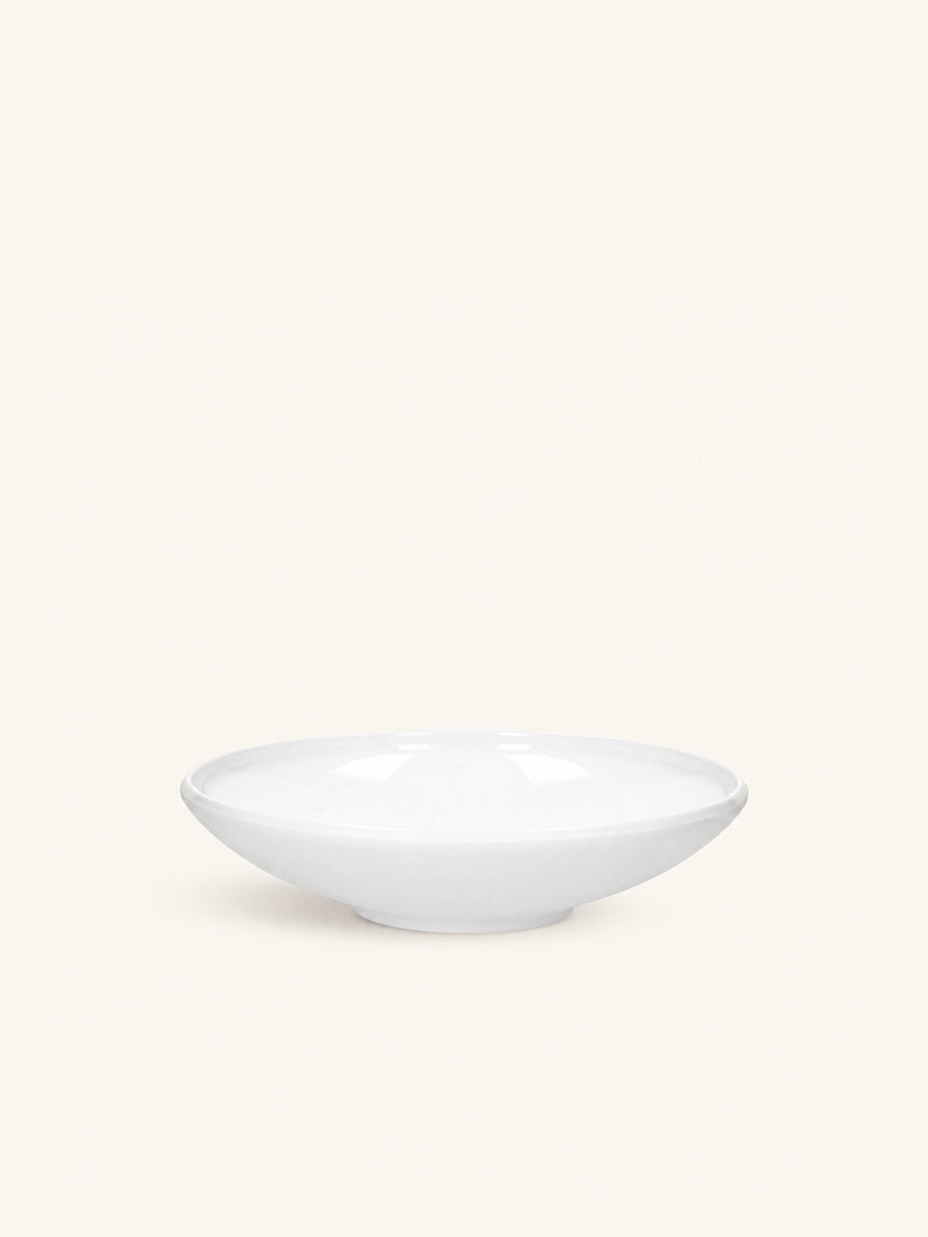 LEGGERO - plato hondo - porcelana - DIA 19,5 x H 4,5 cm - blanco