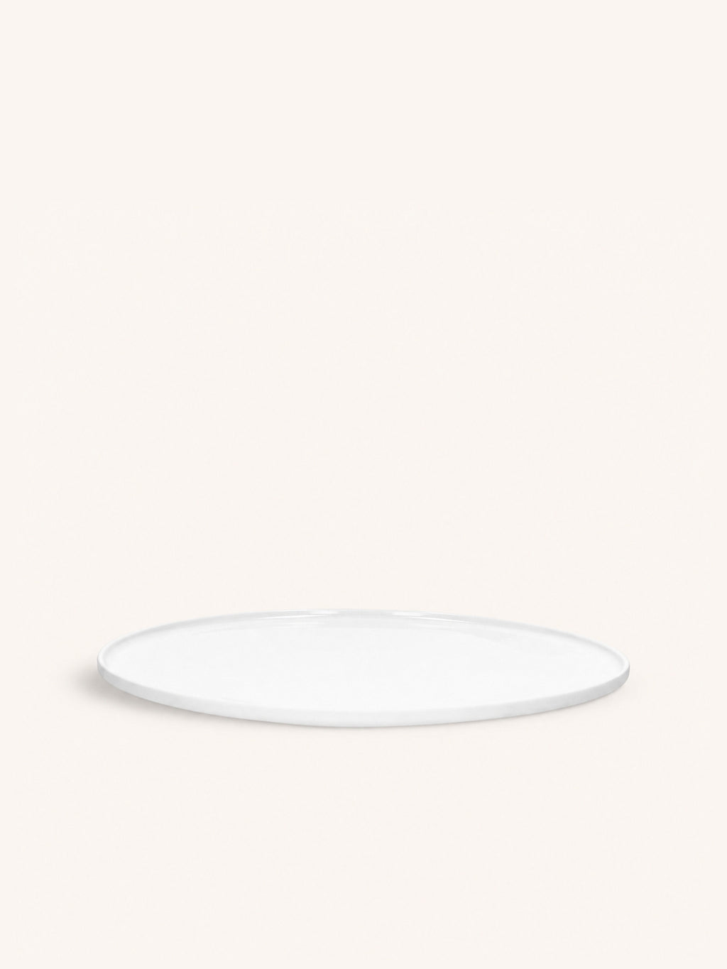 LEGGERO - piatto piano - porcellana - DIA 26 x H 2,2 cm - bianco