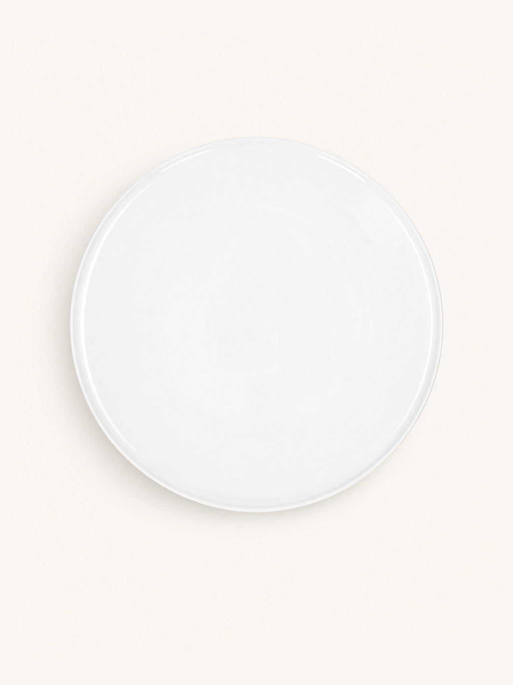 LEGGERO - piatto piano - porcellana - DIA 26 x H 2,2 cm - bianco