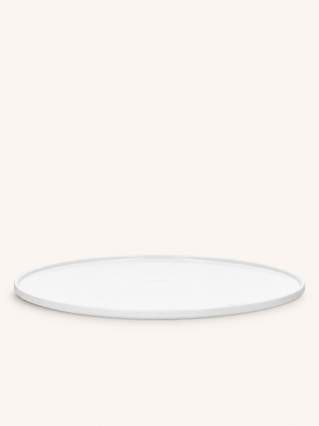 LEGGERO - plato de presentación - porcelana - DIA 31 x H 2,3 cm - blanco