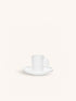 LEGGERO - Tasse & Untertasse 10 CL - Porzellan - DIA 5,5/12,8 x H 7,5/2,5 cm - weiß