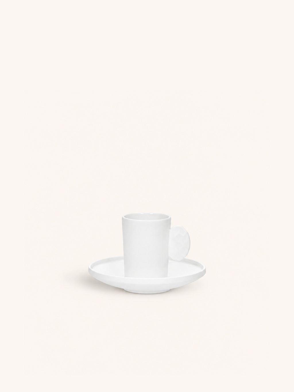 LEGGERO - kop & schoteltje 10 CL - porselein - DIA 5,5/12,8 x H 7,5/2,5 cm - wit