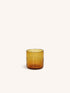 VICO - waterglas - glas - DIA 8 x H 8,2 cm - amber