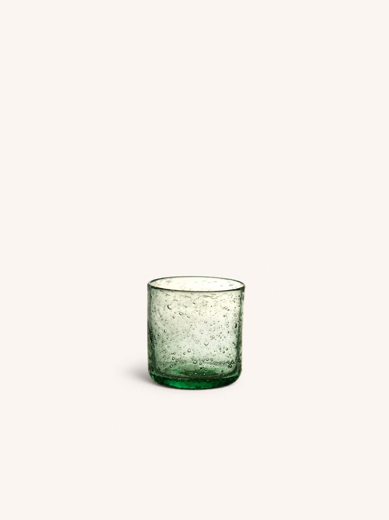 VICO - water glass - glass - DIA 8 x H 8,2 cm - light green