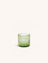 VICO - waterglas - glas - DIA 8 x H 8,2 cm - olijfgroen