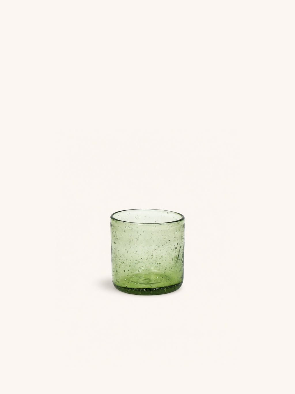 VICO - vaso de agua - vidrio - DIA 8 x H 8,2 cm - verde oliva