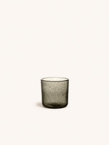 Zwart – VICO - bicchiere da acqua - vetro - DIA 8 x H 8,2 cm - fumé