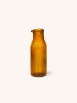 Oranje – VICO - glass carafe - glass - DIA 8,5 x H 24,5 cm - amber