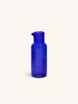 Blauw – VICO - glass carafe - glass - DIA 8,5 x H 24,5 cm - blue