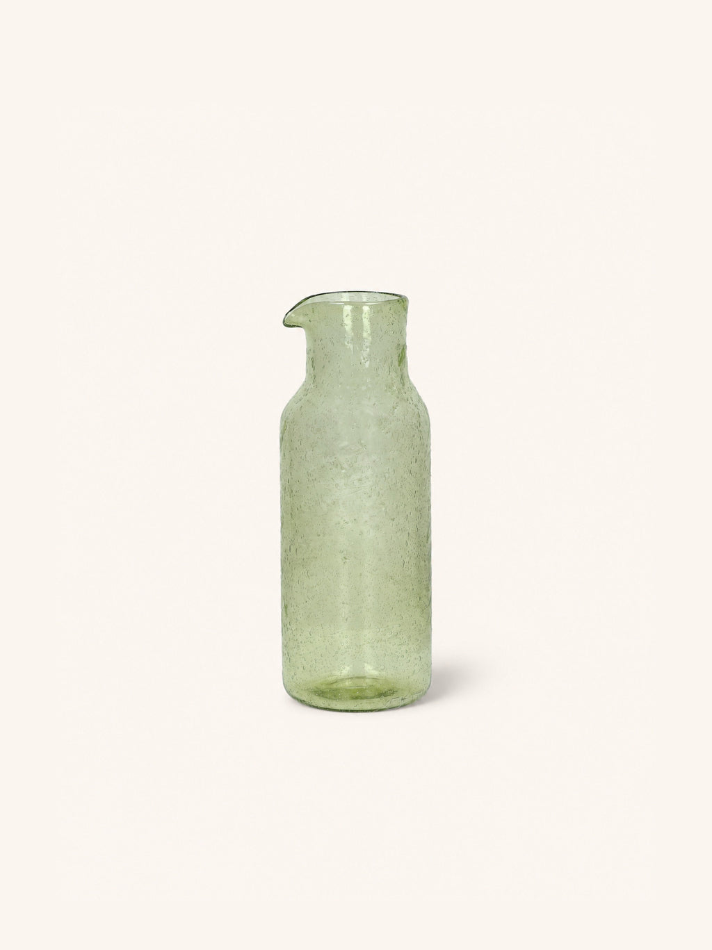 VICO - jarra de vidrio - vidrio - DIA 8,5 x H 24,5 cm - verde oliva