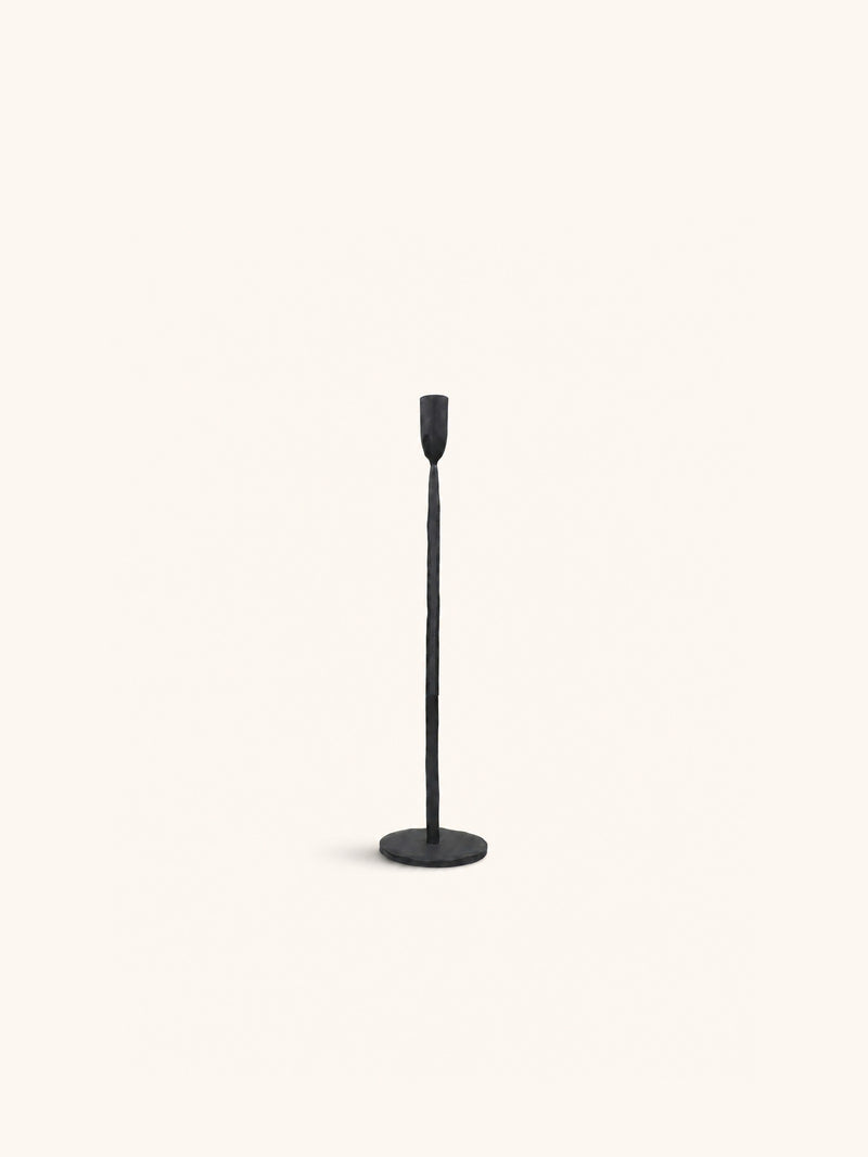 LIZZIE - candlestick - metal - DIA 10 x H 40 cm - black