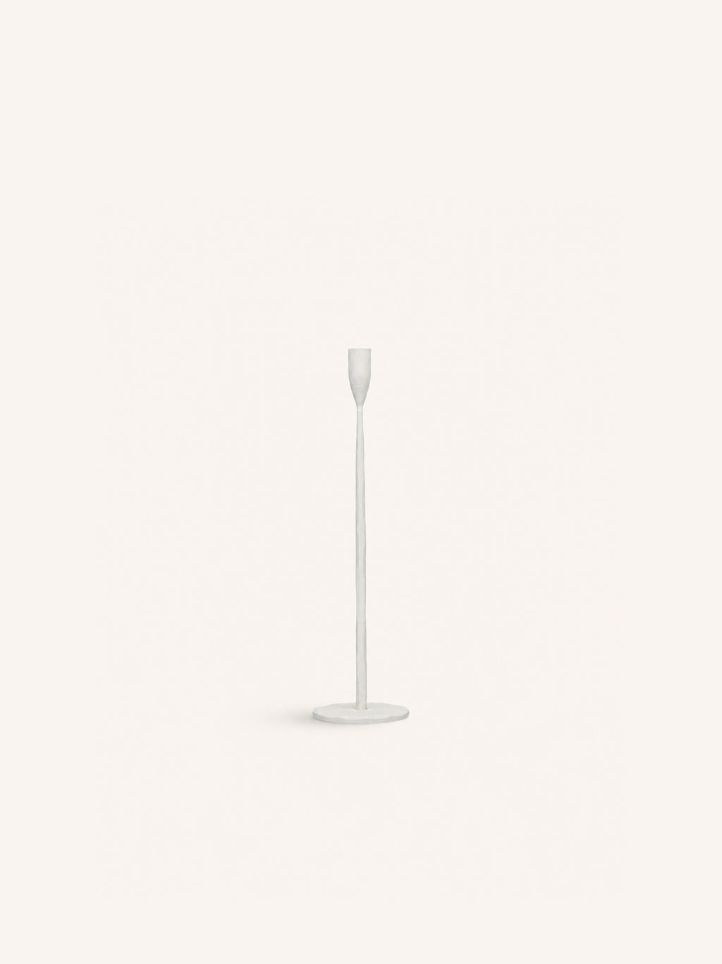 LIZZIE - candlestick - metal - DIA 10 x H 40 cm - off-white