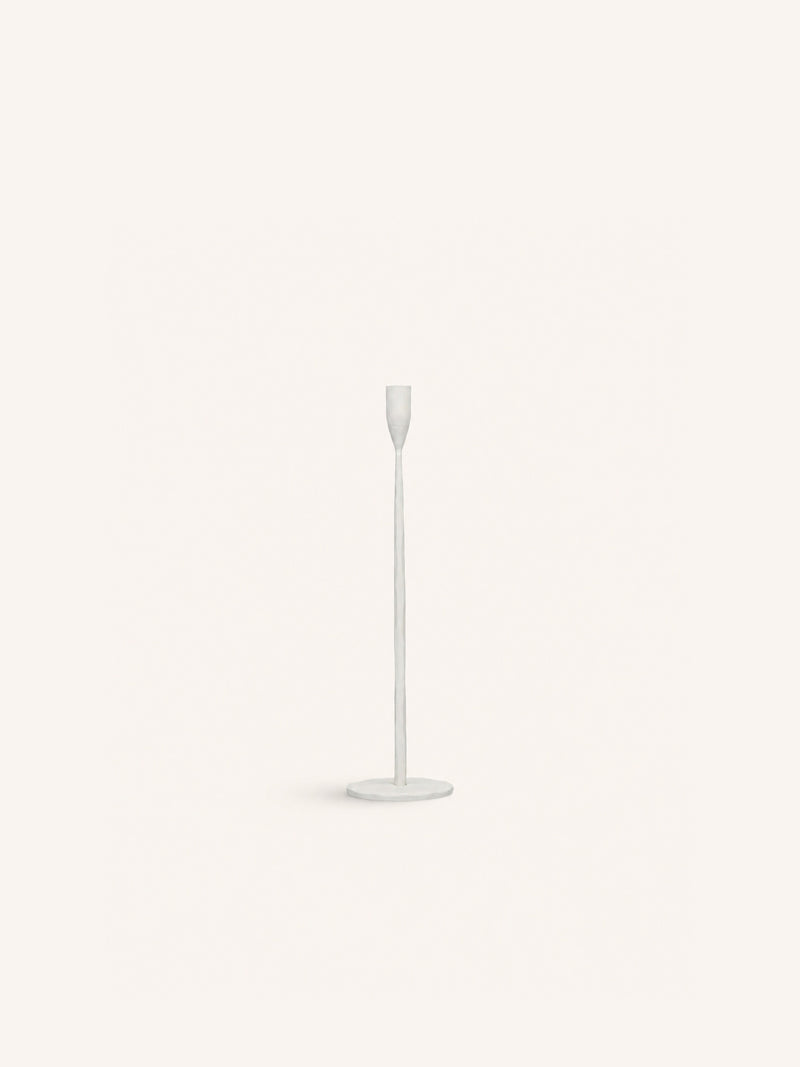 LIZZIE - candlestick - metal - DIA 10 x H 40 cm - off-white