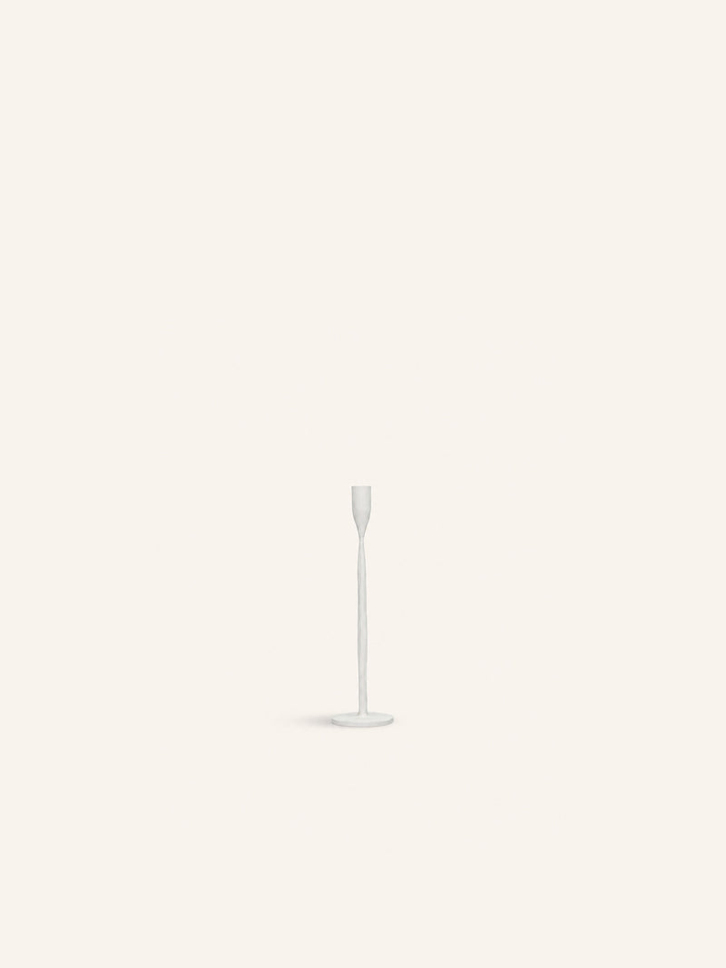 LIZZIE - candlestick - metal - DIA 10,5 x H 50 cm - off-white