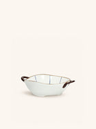 ANAFI - ovenschaal/kom - porselein - L 24,5 x W 18,5 x H 6 cm - blauw