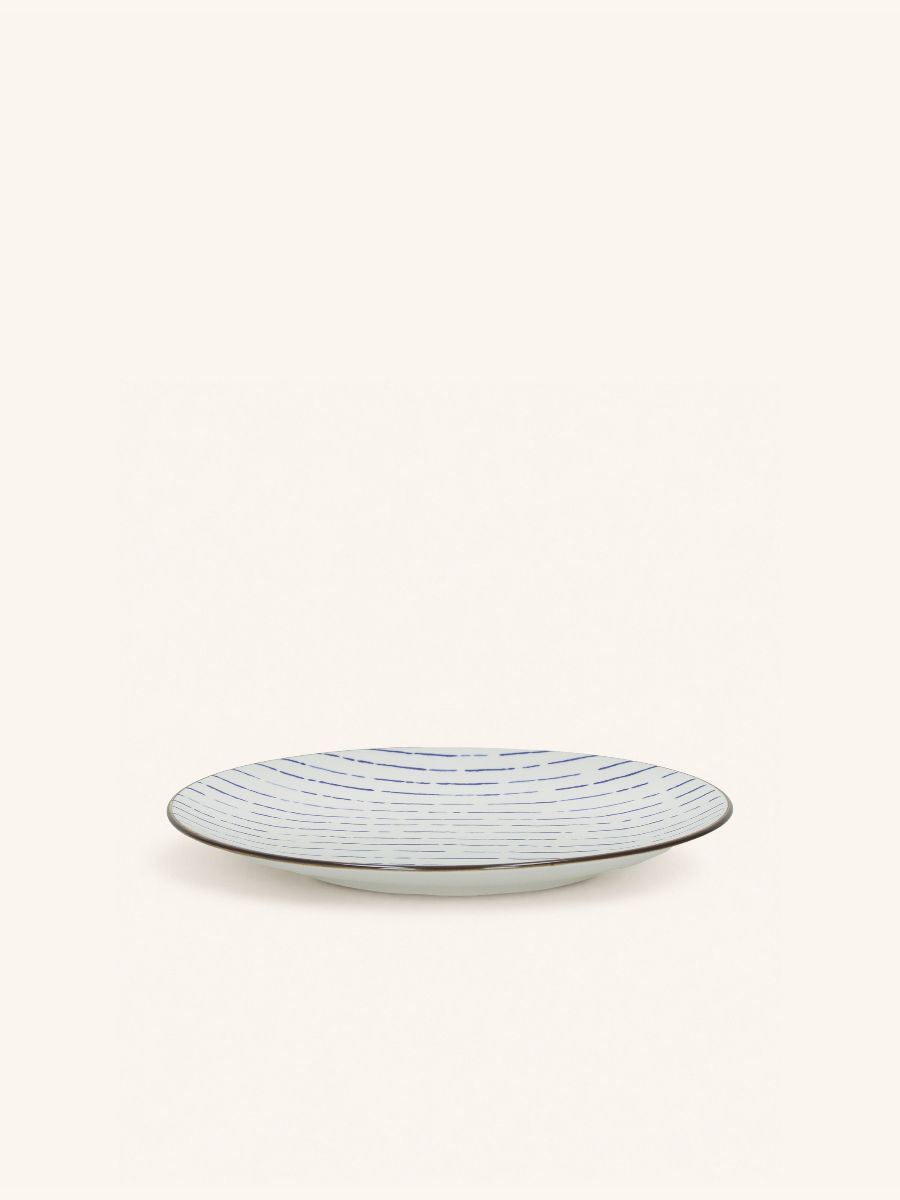 ANAFI - dessertbord - porselein - DIA 22 cm - blauw