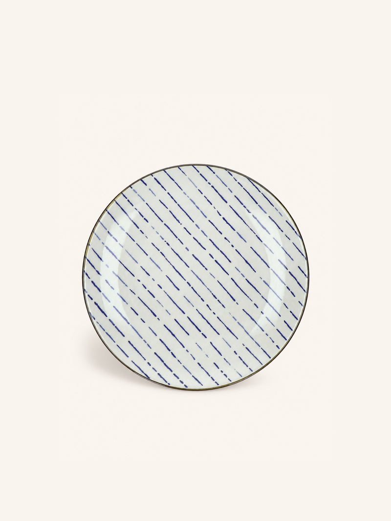 ANAFI - dessertbord - porselein - DIA 22 cm - blauw