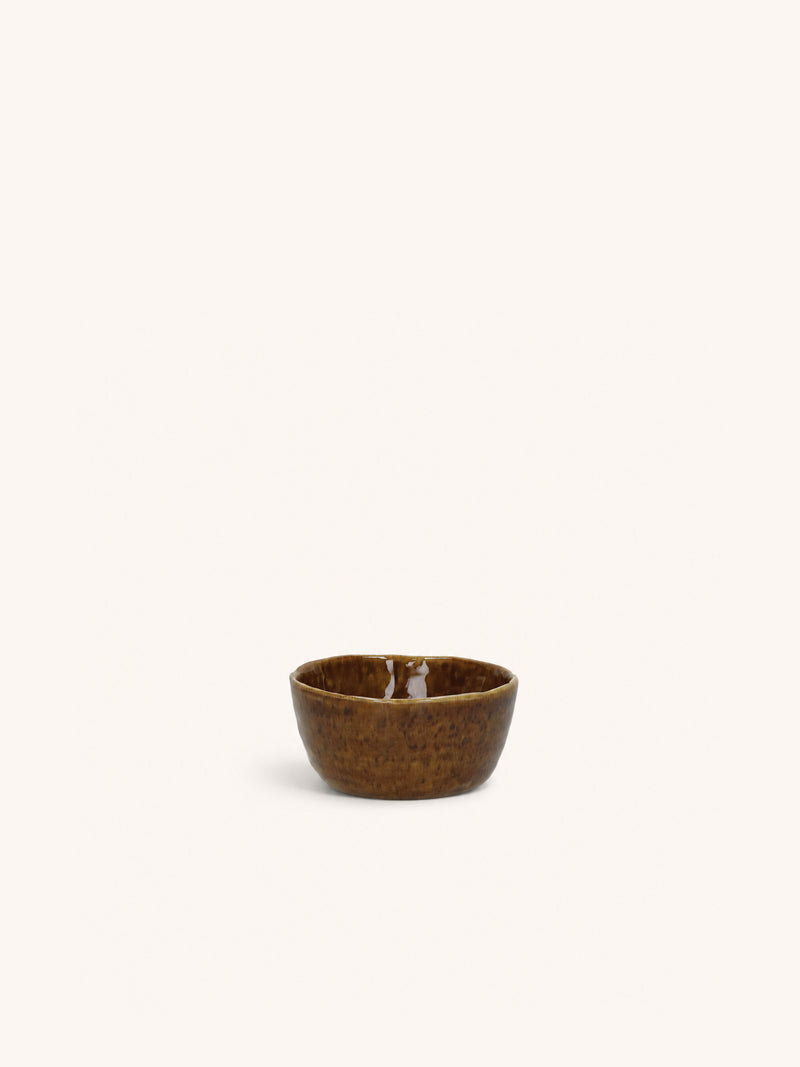 SPIRO - mini bowl - stoneware - DIA 9 x H 4,2 cm - brown