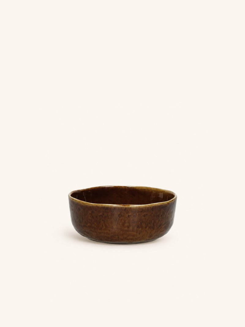 SPIRO - soup bowl - stoneware - DIA 16 x H 6 cm - brown