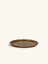 Bruin – SPIRO - plato de postre - gres - DIA 21 cm x H 1,5 cm - marrón