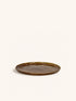 SPIRO - piatto da dessert - gres - DIA 21 cm x H 1,5 cm - marrone