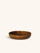 SPIRO - deep plate - stoneware - DIA 20,5 x H 5 cm - brown