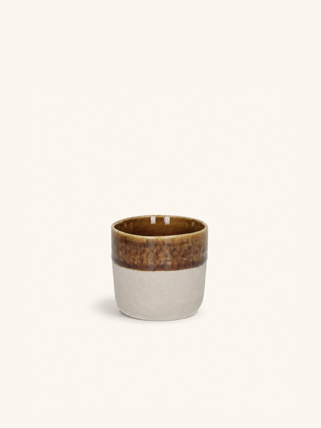 SPIRO - taza 16 CL - gres - DIA 7 x H 6,5 cm - marrón