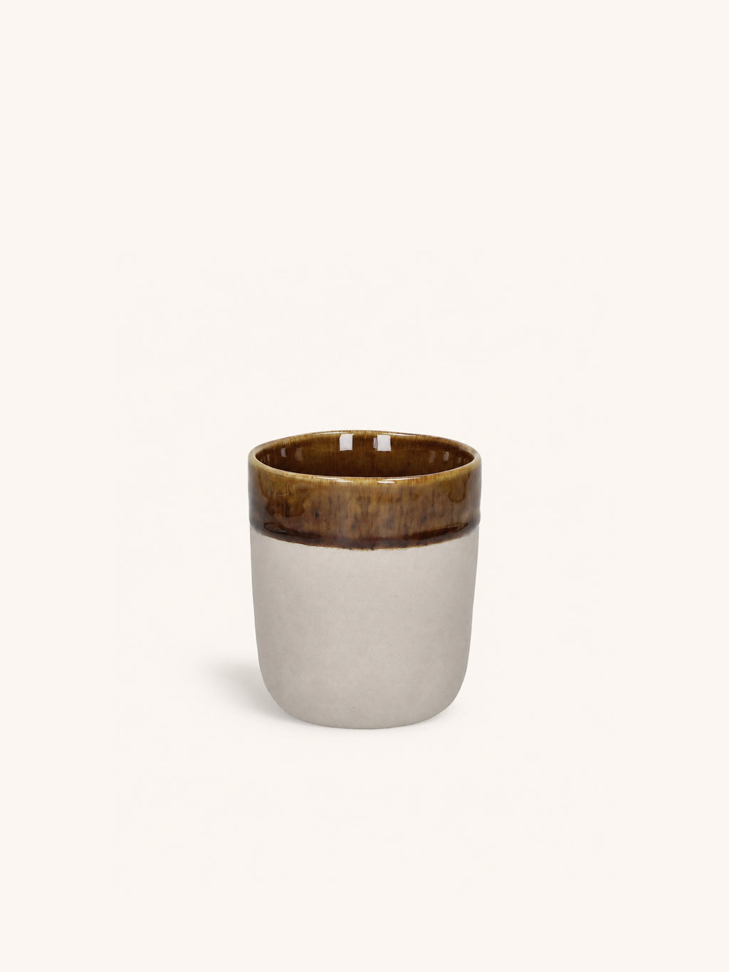SPIRO - Becher 31 CL - Steingut - DIA 8 x H 9 cm - braun