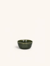 Groen – SPIRO - mini bowl - stoneware - DIA 9 x H 4,2 cm - dark green