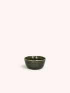 SPIRO - mini-bol - grès - DIA 9 x H 4,2 cm - vert foncé