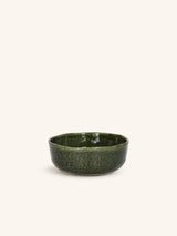Groen – SPIRO - tazón para sopa - gres - DIA 16 x H 6 cm - verde oscuro