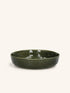 SPIRO - piatto fondo - gres - DIA 24 x H 5,5 cm - verde scuro