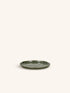 SPIRO - piattino da aperitivo - gres - DIA 12 cm x H 1 cm - verde scuro