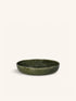 SPIRO - piatto fondo - gres - DIA 20,5 x H 5 cm - verde scuro