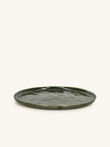 Groen – SPIRO - dinner plate - stoneware - DIA 27 cm x 1,5 cm - dark green